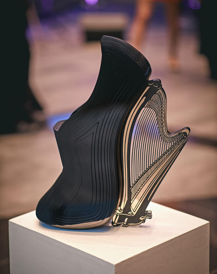 Harp Shoe Art Object